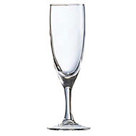 Arcoroc Princesa Champagne Flutes 5.3oz / 150ml - Pack of 6 | Champagne Glasses, Wedding Flutes - Tempered Glassware from