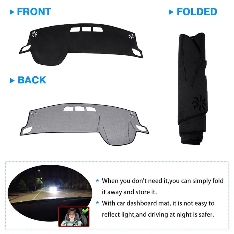 Autorder Dashboard Cover Mat for Nissan Rogue 2021-2025 2026 Accessories