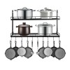 Pot and Pan Rack Organizer Hanger Storage Wall Holder Kitchen