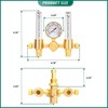 BOGERDACK Dual Output Argon Regulator, Flow Meter 0-60CFH, With 9.8