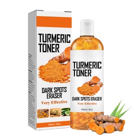 Kurkuma-Toner, Gesichtswasser, Feuchtigkeitsspendender, Organic Extract Kurkuma Gesichtstoner, Aufhellender Gesichtstoner, sanft entfernt Unreinheiten für alle Hauttypen