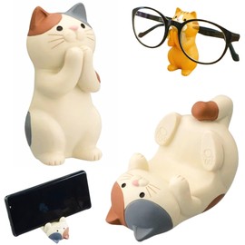merrytime Cat Smartphone Stand, Tabletop, Smartphone Stand, Cute, Glasses Stand, Interior Goods, Ornaments, Entryway, Healing Goods, Desk Supplies, Pen Holder, Small Organization, Object, Animal Motif