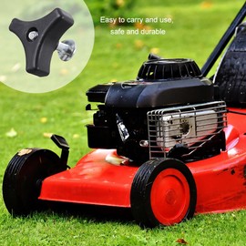 Triangle Handle Knob Nut Screw, Lawnmower Wing Nut Screw Bolt, Lawnmower Handle Knobs Nut Bolt, Triangle Handle Rotary Knob Screw Bolt, Universal Lawnmower Handle, Black