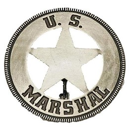 Artisan Owl US Marshal Old West Replica Badge - Vintage Metal Costume Prop for Collectors, Historical Reenactments, and Western Themed Events