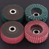 Rustark 8 Pcs 4"Nylon Fiber Flap Disc Polishing Grinding Wheel