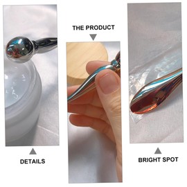 Healvian Eye Roller Manual Eye Cream Applicator Dual Use Spatula Roller for Eye Massage Reduces Puffiness Fatigue Compact Design