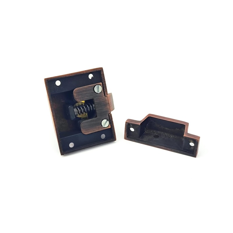 Infinity Decor Solid Brass Cupboard Catch - Thumb Turn Latch