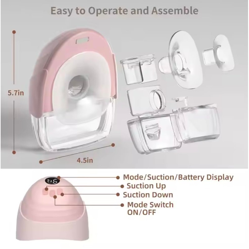 Breast Container for Nursing - Handsfree - Comes with 2