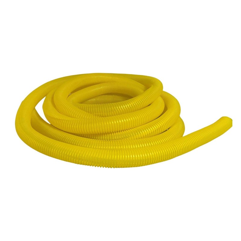 PE Yellow Corrugated Conduit Flexi Pipe Tube Split 23mm -