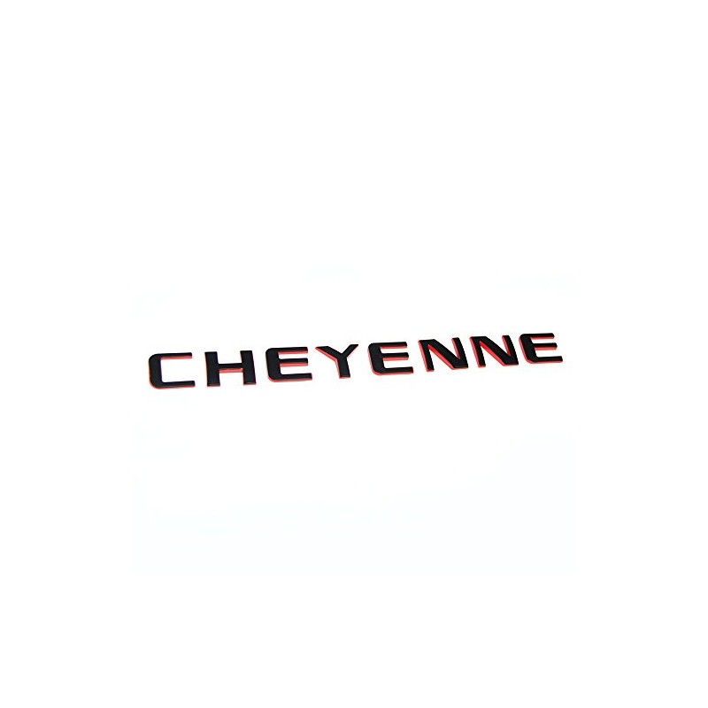 Yoaoo 1x OEM Cheyenne Redline Nameplate Emblem Badge 3D Letter