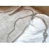 ONDEGO® Silber Rückenkette Rückenanhänger Rückenschmuck Brautschmuck Hochzeit Braut Schmuck Körperkette