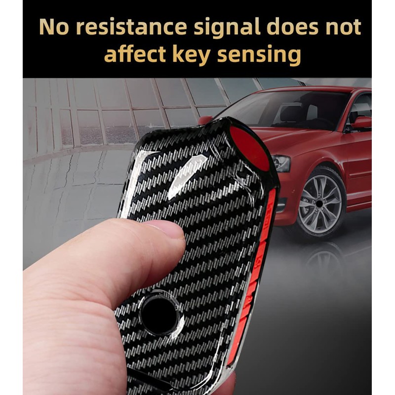 HIBEYO 3/4 Button Key Fob Cover for Kia Stinger k900
