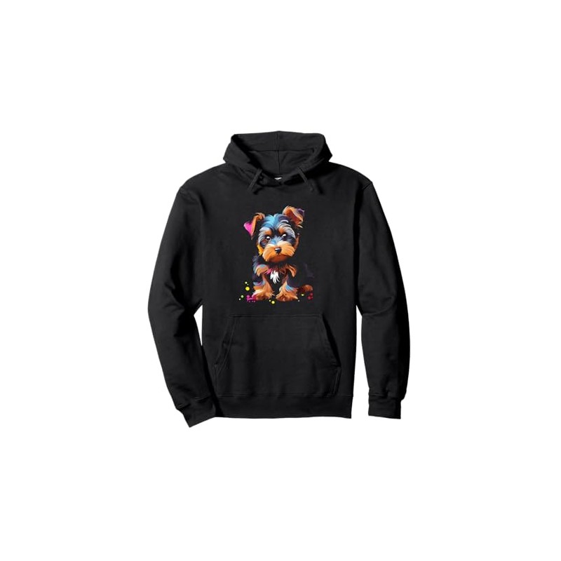 Yorkie puppy Pullover Hoodie