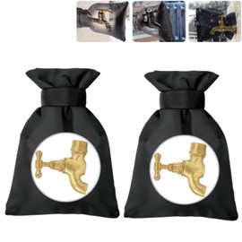 Outdoor Tap Cover, Pack of 2 Thermal Protection for Garden Faucet, Waterproof Covers for Outdoor Use, Frost Protection, Cold-Resistant, Winter Protection for Outdoor Tap 20 x 14 cm