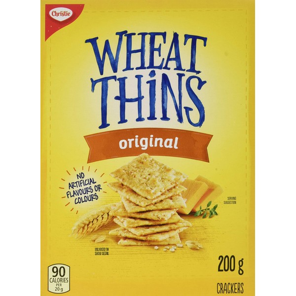 Chirstie Wheat Thins Crackers, Original, 200g/7.1oz., {Imported from Canada}
