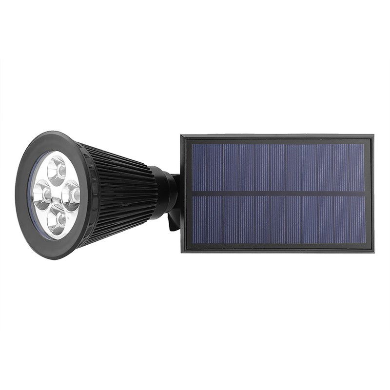 Outdoor Solar Powered Lawn Light 4LED Garden Yard Pathway Spotlight