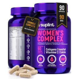 Vitaminas para Mujer con Colágeno Hidrolizado, Inositol, Biotina, Ácido Fólico y Complejo B – Multivitamínico Mujer 23 Nutrientes – Suplemento Diario 