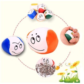 Jonglierbälle,5 Pack Mini Beanbags-Jonglierbälle Emoji Jonglierball Weiche für Anfänger Jungen Mädchen Kinder Erwachsene