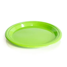 Chimney Sheep Recycled Plastic Reusable Plates Set of 4 Large (Apple Green) - Lightweight Shatterproof Plates 100% Food Grade Plastic
