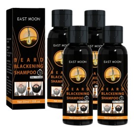4×champú Oscurecedor Para Barba, Colorante, 30 Ml