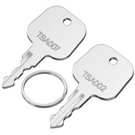 Key for TSA, Ancable Pack of 2 TSA007 TSA002 Keys, Multifunctional Luggage Keys, Master Key for TSA 002 007 Compatible with Luggage Suitcase Password Locks TSA Lock