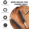 9Pcs Stainless Steel Wire Bore Brushes, Wire Brushes Drills Set