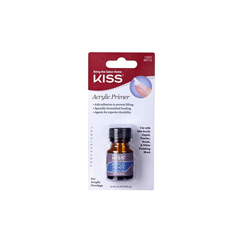 KISS Acrylic Primer 0.33 Ounce (10ml) BK112 (2 PACK)