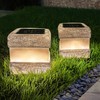 Larekook 2 Pack Solar Rock Lights Outdoor Halloween Decorations,Solar Lights