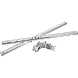 Soporte para Refrigerador y Clips Antideslizantes de Acero Inoxidable para Estante del Congelador con Compatibilidad Versátil y Barra de 35cm
