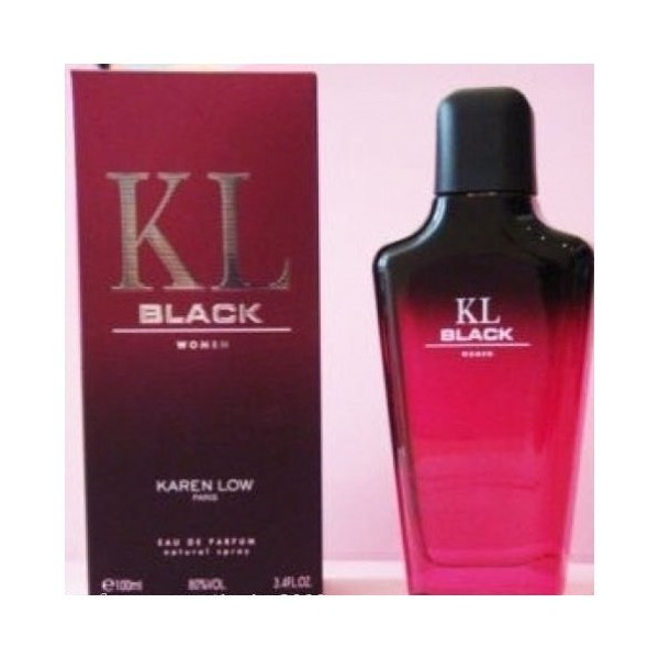 KL BLACK BY KAREN LOW PERFUME FOR WOMEN 3.4 OZ / 100 ML EAU DE PARFUM SPRAY