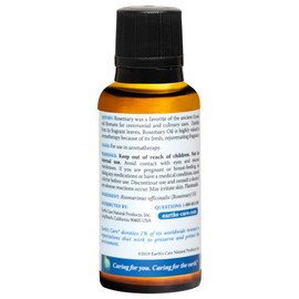 Earth’s Care Pure Rosemary Essential Oil for Diffuser and Aromatherapy - 1 Fl OZ (1/Pk)