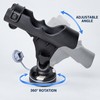 360° Adjustable Kayak Fishing Rod Holder with Flat, Rail, Round