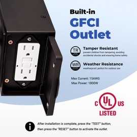 OPAXIS Porch Light with GFCI Outlet, Dusk to Dawn Motion Sensor Outdoor Light Fixture with Outlet, Bronze Anti-Rust Outdoor Wall Lights, Waterproof Outside Sconce Lights for House Garden Patio Garage