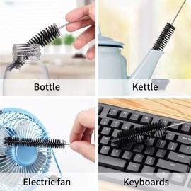 Crevice Cleaning Brushes Set Gap Cleaner Brush, Pipe Cleaning Brush Long Pipe Cleaners for Refrigerator, Multifunctional Cleaning Brush Tools for Kitchen Bathroom Home Cleaning Brushes Kits