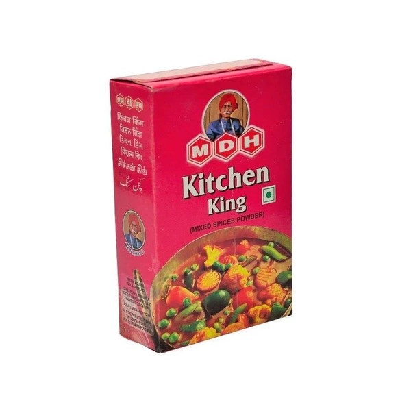 MDH Kitchen King Masala 100g - Enhances the flavours of the meal (Pack of 1) – Widely used Spice powder - Ideal for vegetable dishes with soft curry