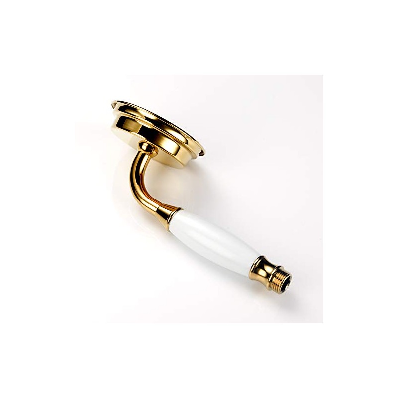 Skybath Gold Metal Brass Shower Head Traditional Victorian Style Handheld