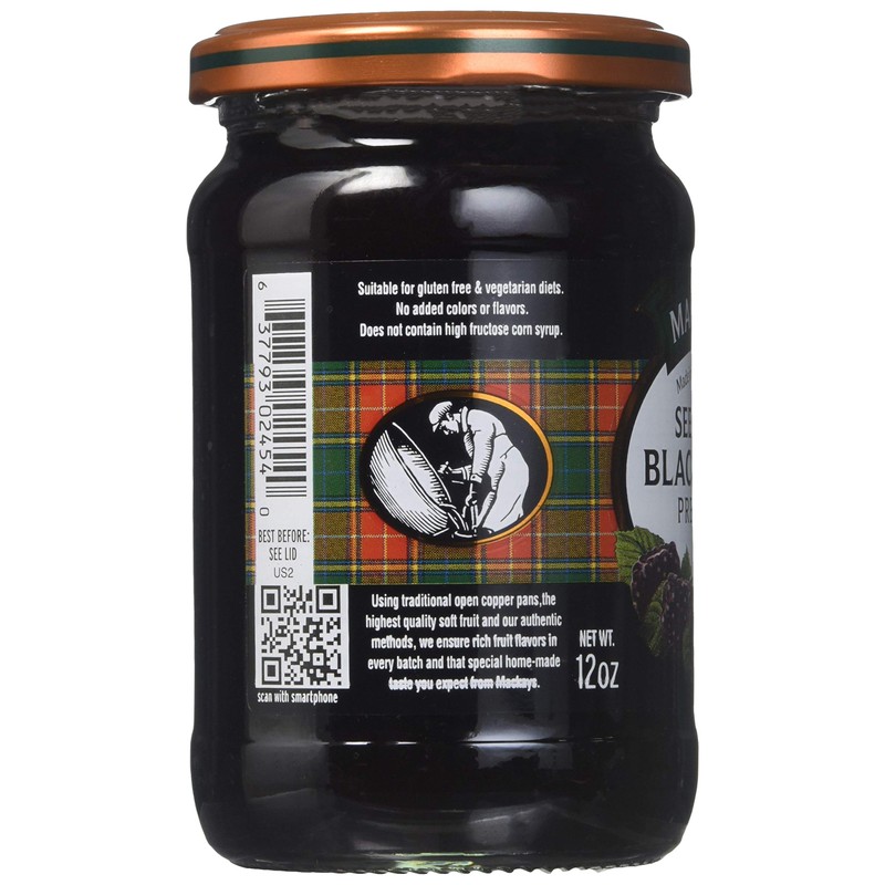 Mackays Seedless Blackberry Preserve, 12 Ounce