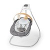 Ingenuity SimpleComfort Compact Soothing Swing, Rotating Toy Bar, Rotating Seat,