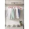 Royale Linens 20 Pack Red Plastic Hangers for Clothes -