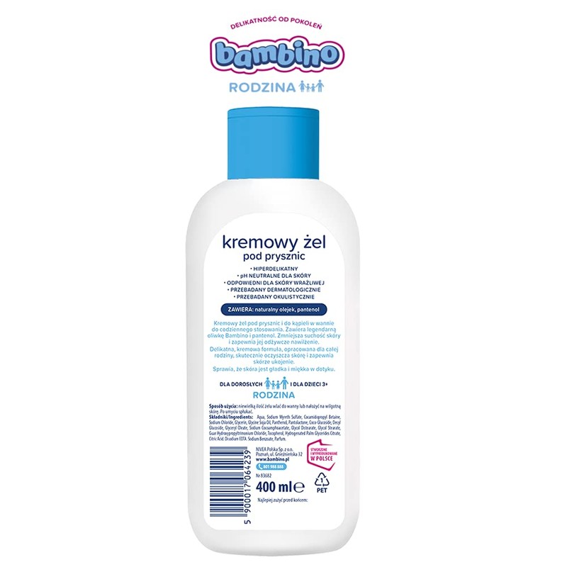 Bambino Rodzina Hiperfine Cream Shower Gel 400 ml