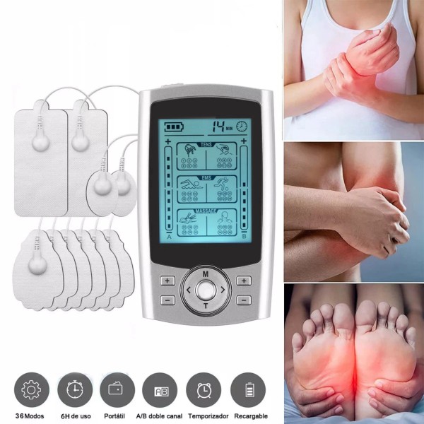 Unbranded Multifunction Tens Unit Muscle Stimulator Machine Pulse Massager Device