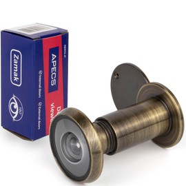 APECS Door Viewer with Privacy Screen for Door 35-60 mm Hole Diameter 16 mm Colour Antique Bronze Door Viewer Cover Model 6016/35-60-AB