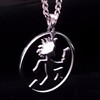 Jugallo Hatchetman Necklace Stainless Steel Hatchetman Pendant Charm High Polished