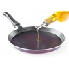 HIC Kitchen Bottle Stopper Pourer with Hinged Flip-Top Lid, 18/8