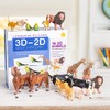 Language Builder 3D-2D Animals Matching Kit for Autism Education and