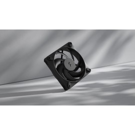 Fractal Design Momentum 12 - Silent PC Case Fan - 120 mm - Liquid Crystal Polymer LCP blades - FDB Fluid Dynamic Bearing - PWM control - Cooling Performance - Powerful Airflow - Quiet Operation -Black