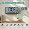 Atomic Wall Clock Battery Operated,10.5 inch Digtial Desk Clock with