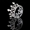 [morningplace] Crown Tiara Hair Accessory Wedding Birthday Gift (Silver.)
