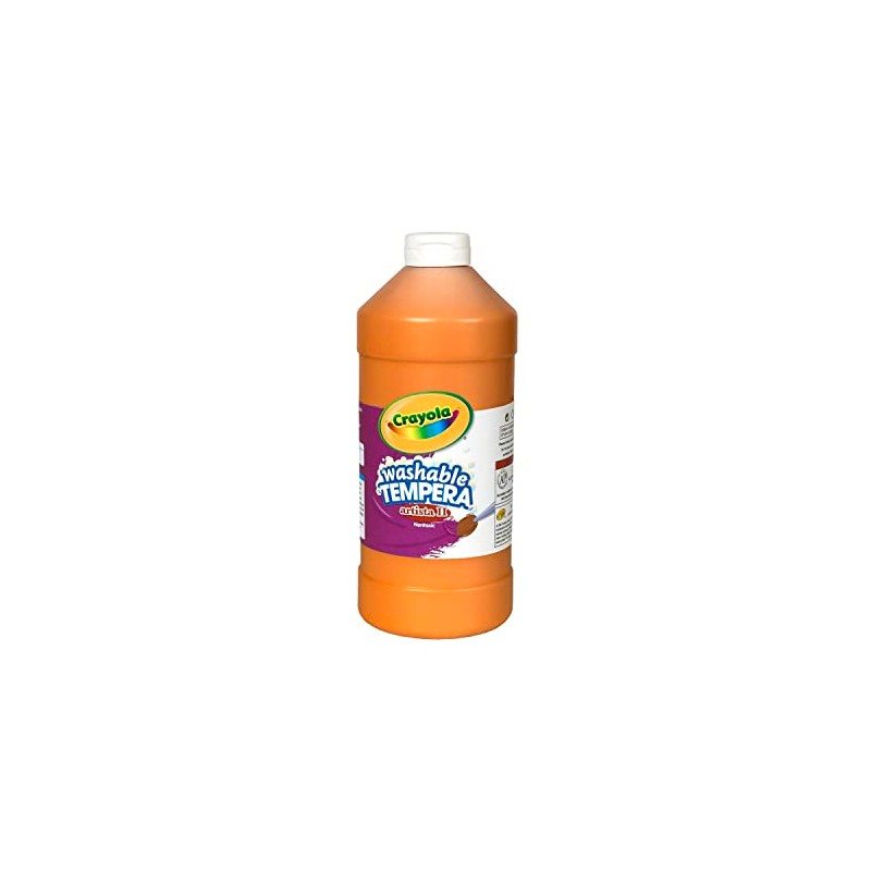 Crayola Washable Tempera Paint For Kids, Orange Paint, Classroom Supplies,