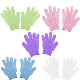 Weenwill Exfoliating Gloves,10 Pcs Bath Exfoliator Mitt Body Scrub Exfoliating Washcloths Scrubbing Glove Shower Gloves for Shower,Spa,Massage and Dead Skin